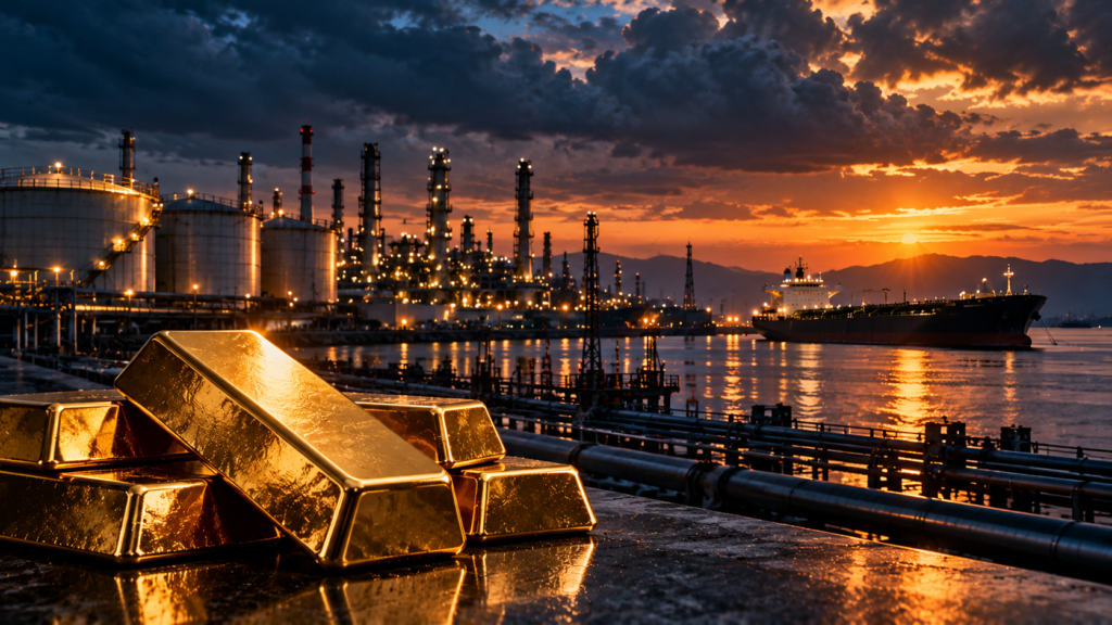 Gold Falls on Oil Fears